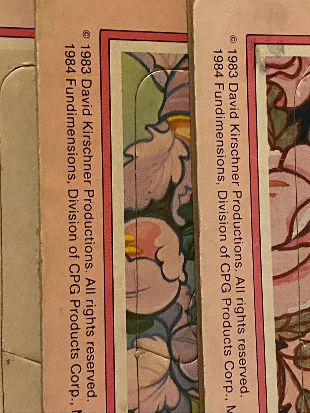 Vintage 1984 Rose Petal Place  3 pack of  Puzzles-Pink Floral Girl - Picture 3 of 6